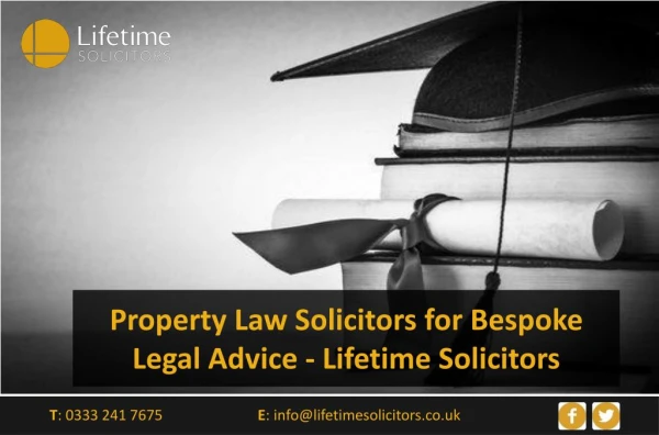 Property Law Solicitors for Bespoke Legal Advice - Lifetime Solicitors
