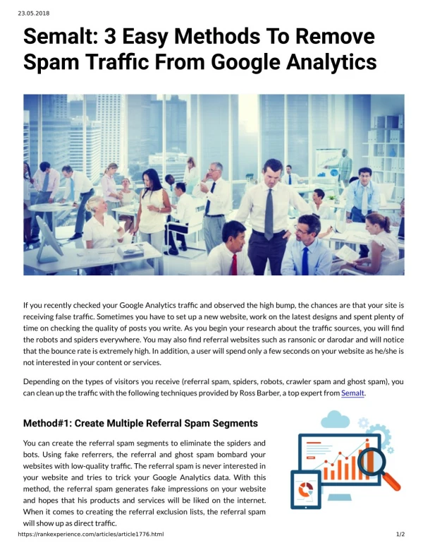 Semalt: 3 Easy Methods To Remove Spam Traffic From Google Analytics