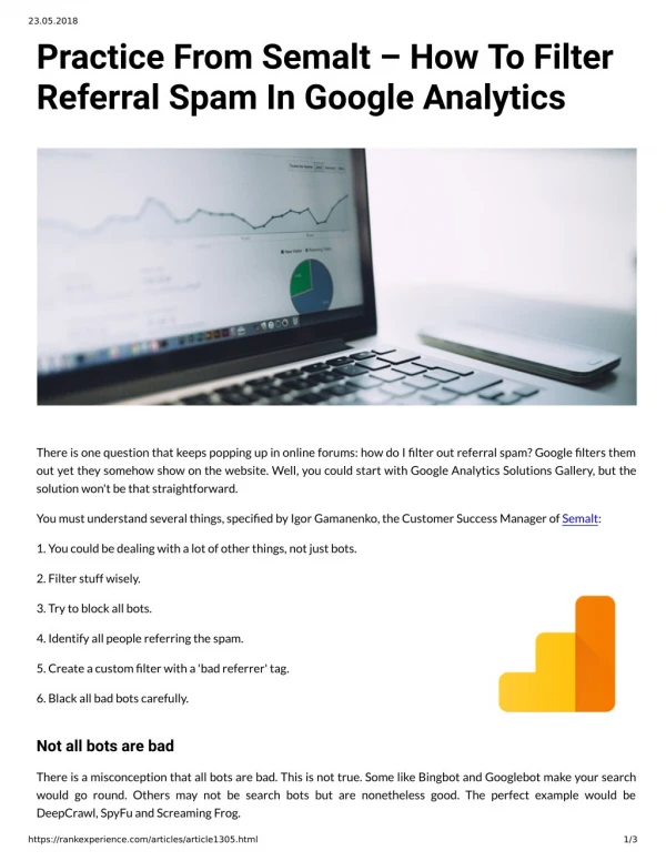Practice From Semalt – How To Filter Referral Spam In Google Analytics