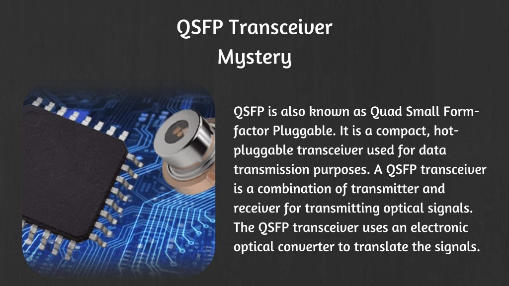 qsfp transceiver mystery