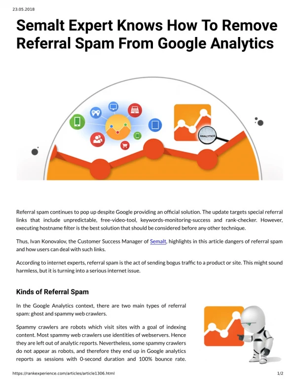 Semalt Expert Knows How To Remove Referral Spam From Google Analytics