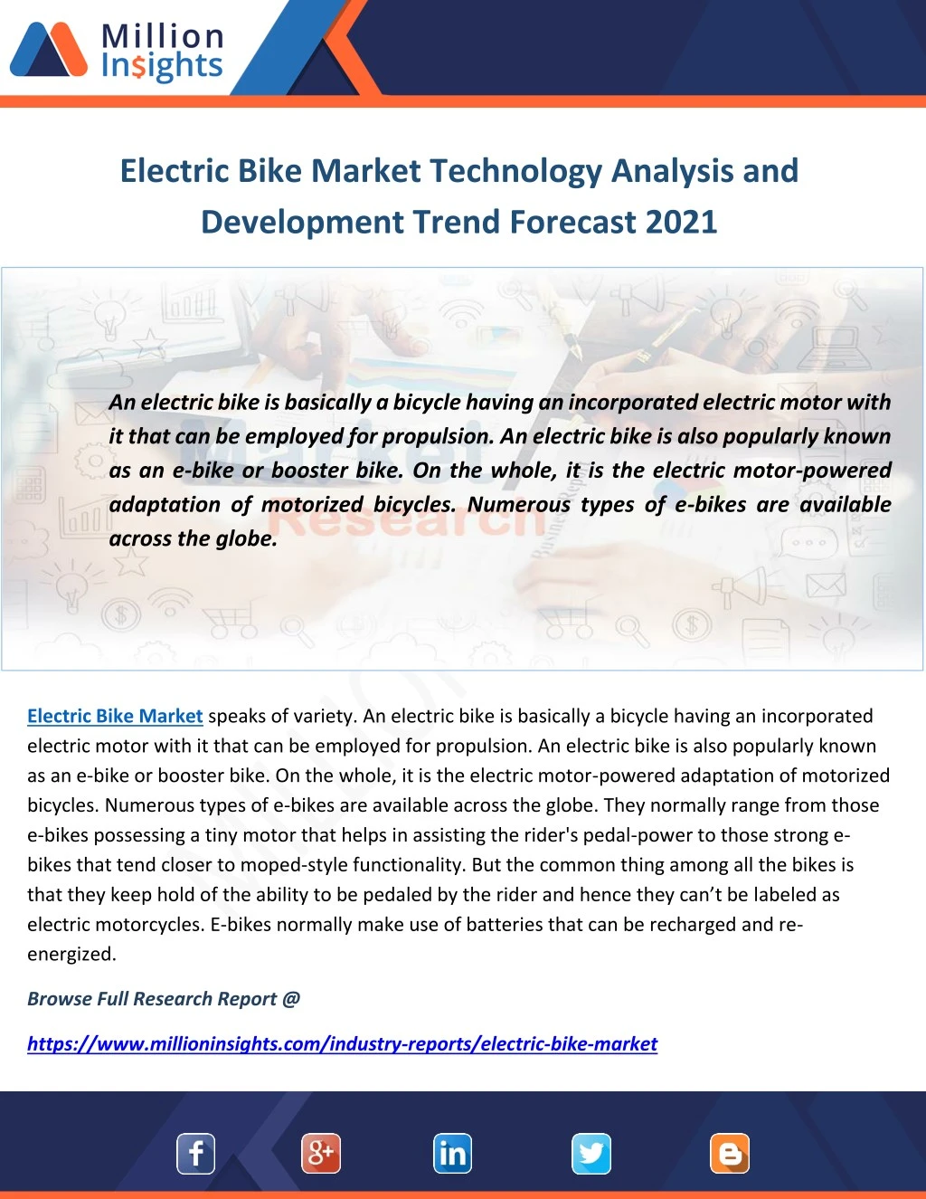 electric bike market technology analysis