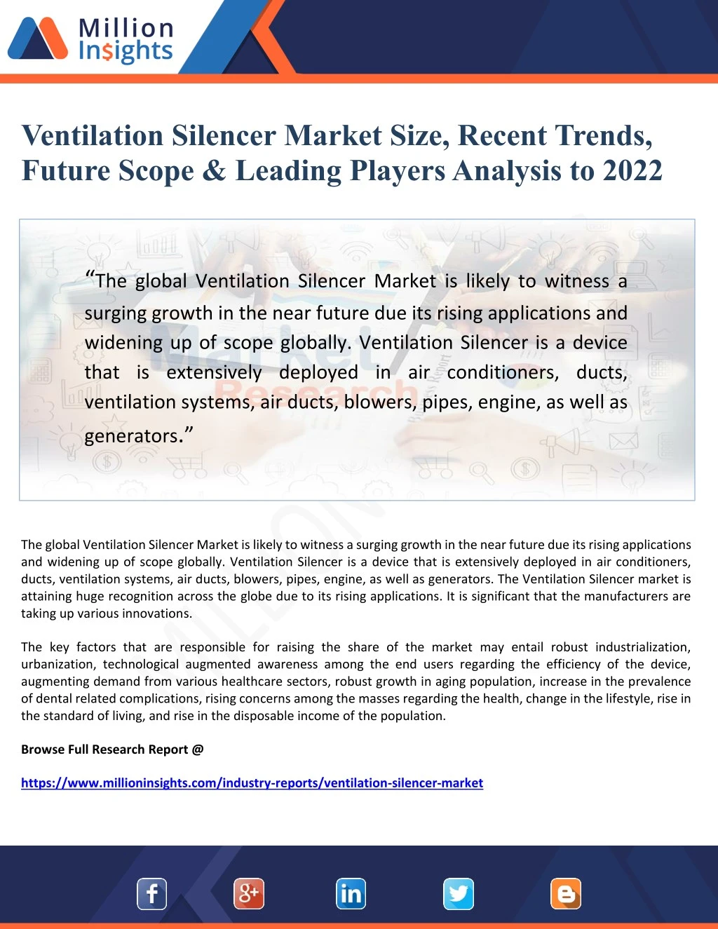 ventilation silencer market size recent trends