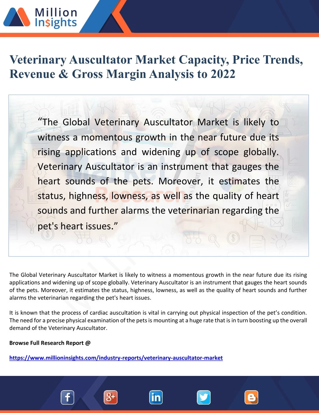 veterinary auscultator market capacity price