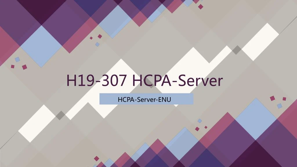 h19 307 hcpa server