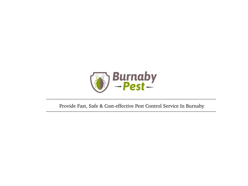 provide fast safe cost effective pest control
