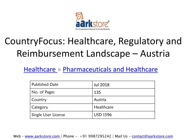 CountryFocus: Healthcare, Regulatory and Reimbursement Landscape – Austria