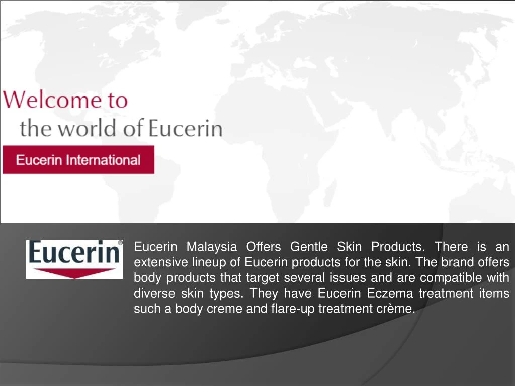 eucerin malaysia offers gentle skin products