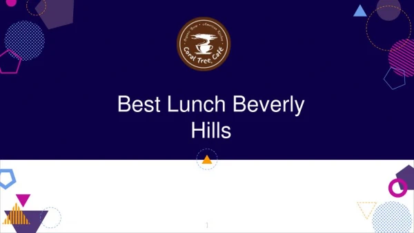 Best Lunch Beverly Hills