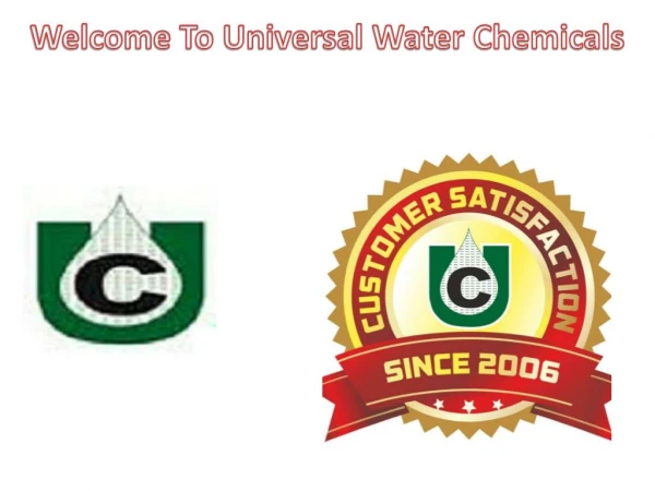 Manufacturer & Supplier of Water Treatment Chemicals & Plants