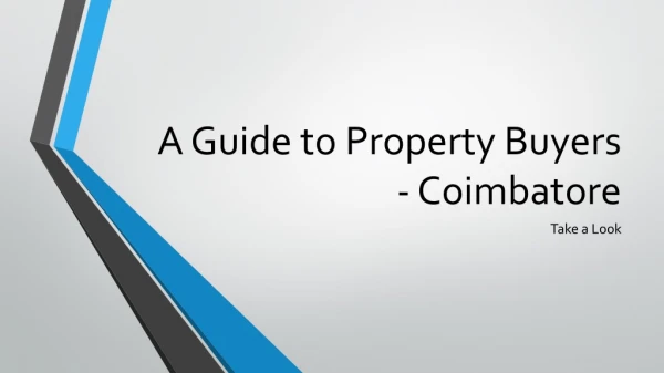 A Guide to Property Buyers in Coimbatore