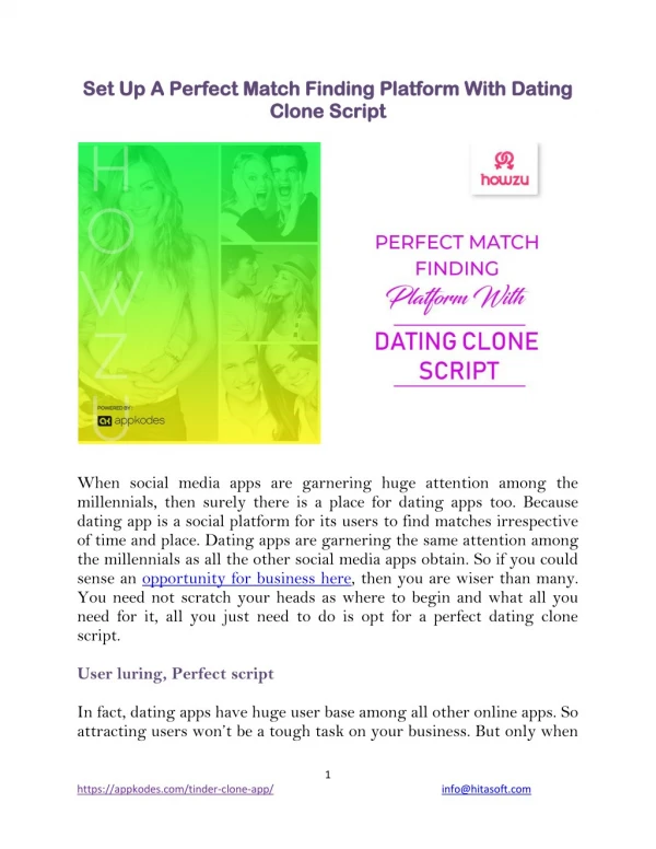 Start A Perfect Match Finding Platform With Open source dating script
