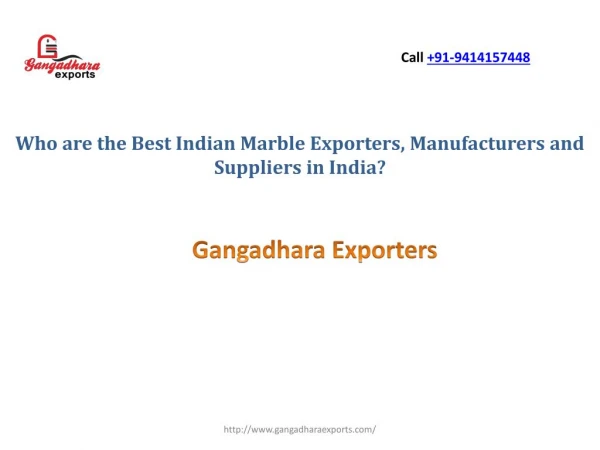 Who are the Best Indian Marble Exporters, Manufacturers and Suppliers in India?