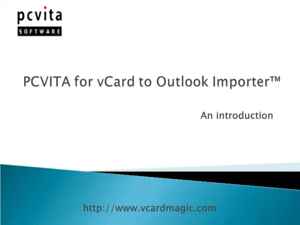vCard to Outlook Importer