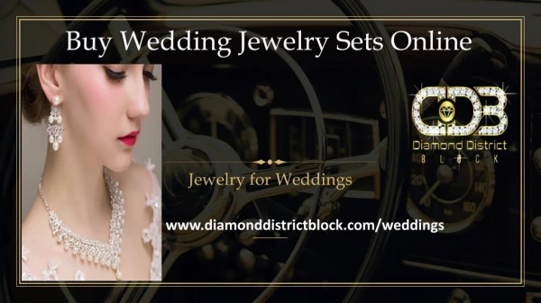 Buy Jewelry for Weddings