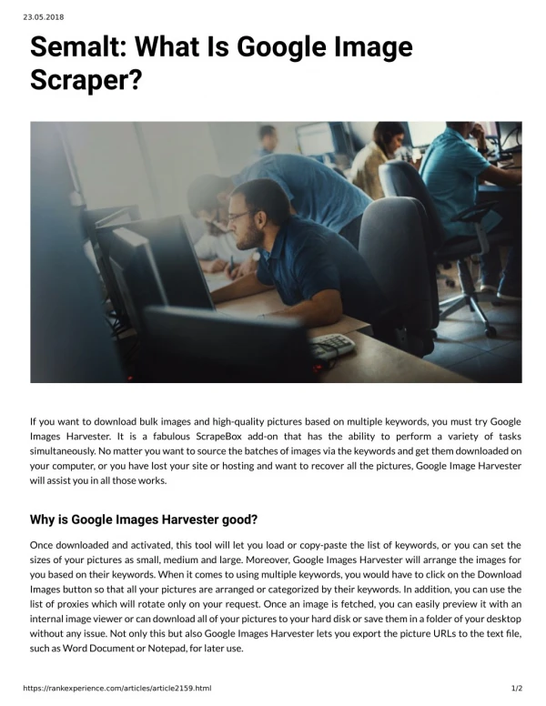 Semalt: What Is Google Image Scraper