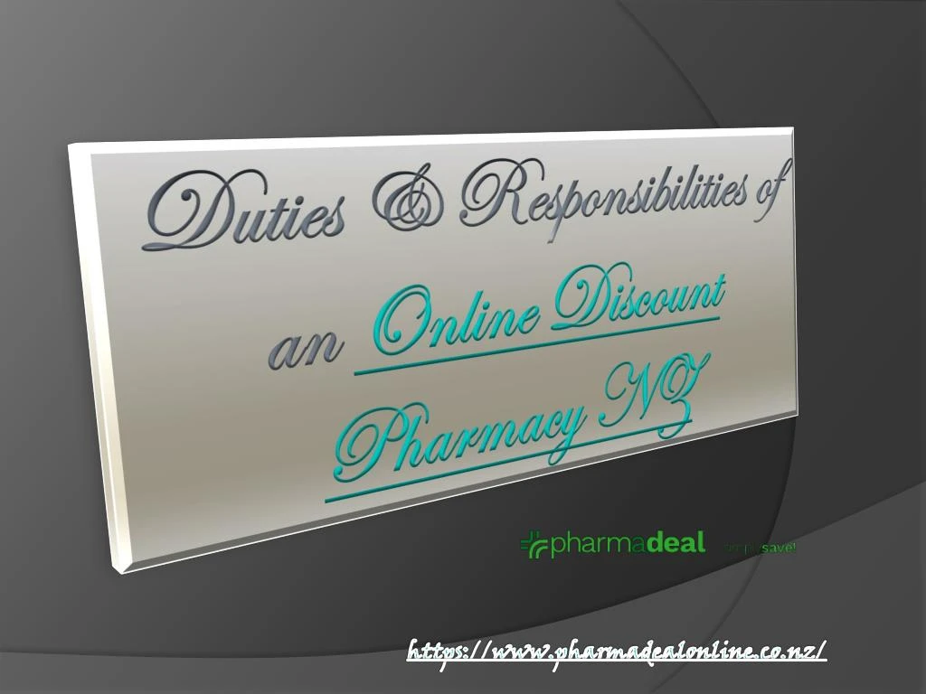 duties responsibilities of an online discount