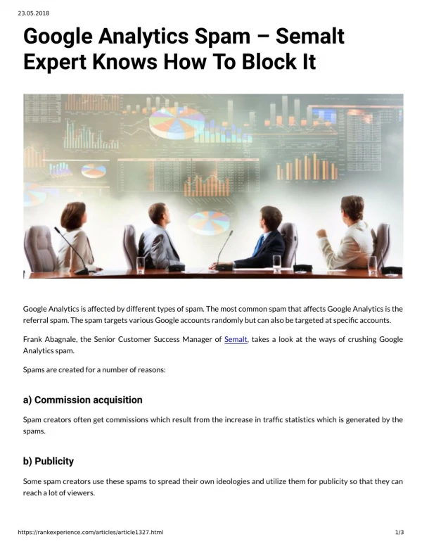 23 05 2018 google analytics spam semalt expert