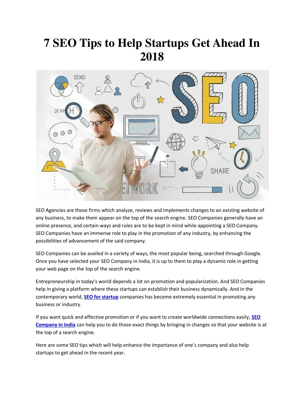 7 seo tips to help startups get ahead in 2018