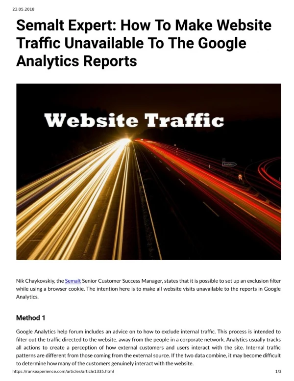 Semalt Expert: How To Make Website Traffic Unavailable To The Google Analytics Reports
