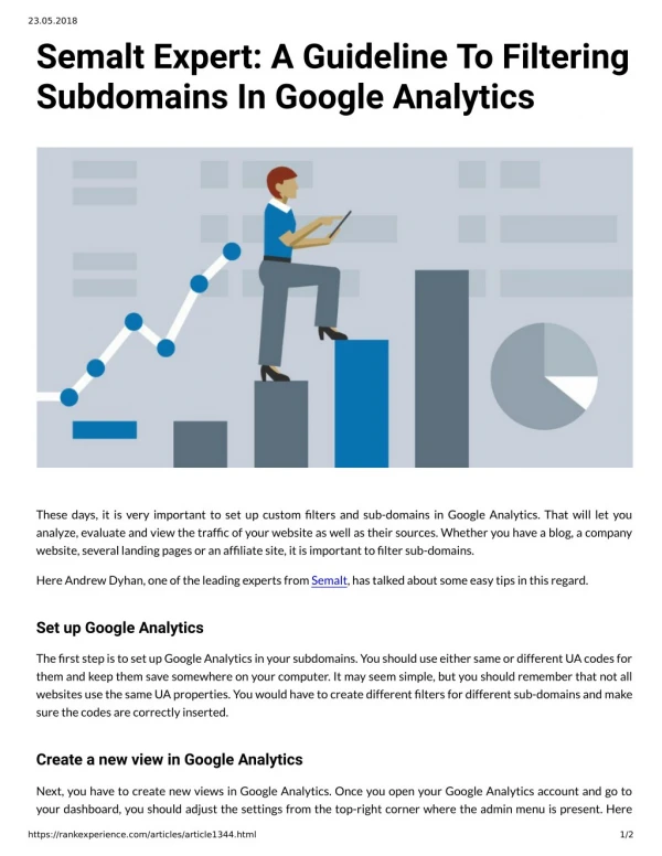 Semalt Expert: A Guideline To Filtering Subdomains In Google Analytics