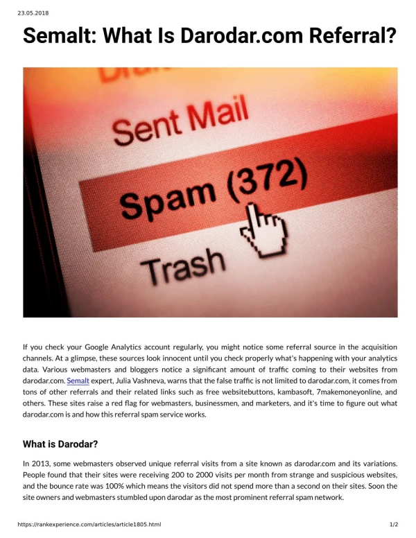 Semalt: What Is Darodar.com Referral?
