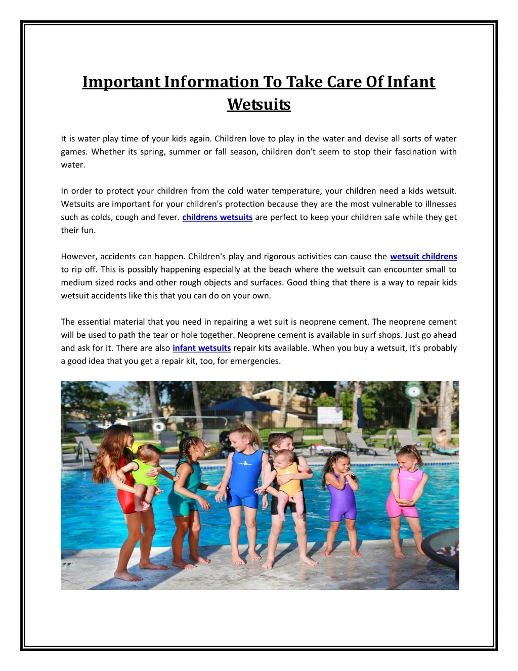 important information to take care of infant