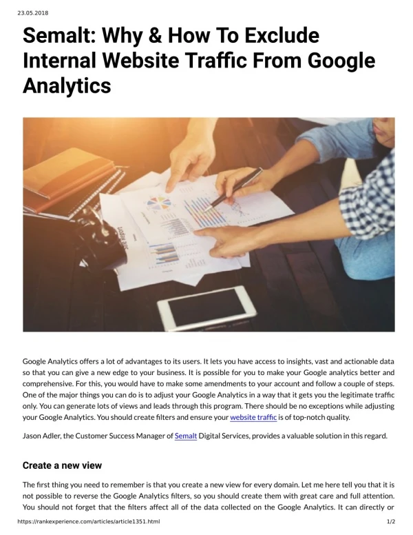 Semalt: Why & How To Exclude Internal Website Traffic From Google Analytics