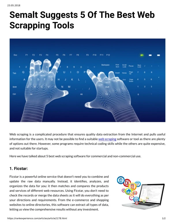 Semalt Suggests 5 Of The Best Web Scrapping Tools