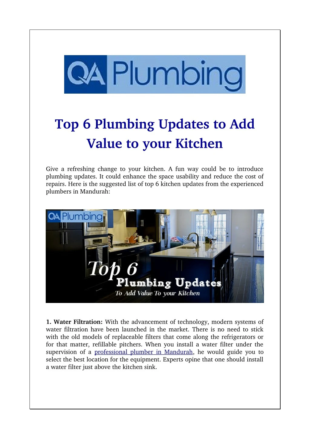 top 6 plumbing updates to add value to your