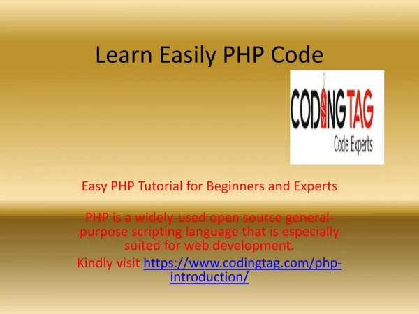 Learn Easily PHP Code
