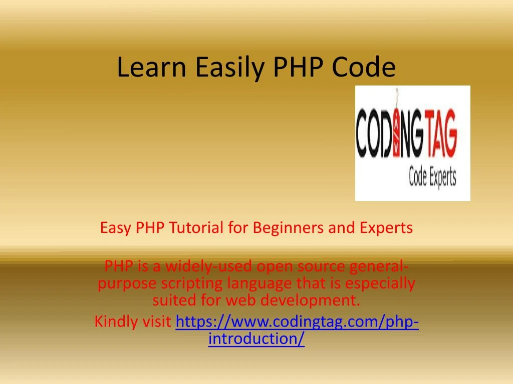 learn easily php code