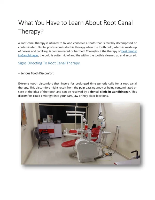 What You Have to Learn About Root Canal Therapy