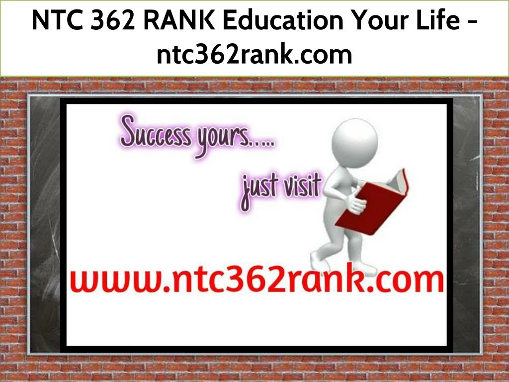 ntc 362 rank education your life ntc362rank com