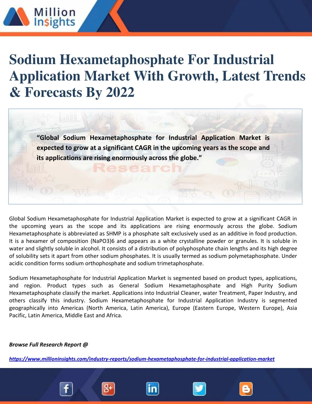 sodium hexametaphosphate for industrial