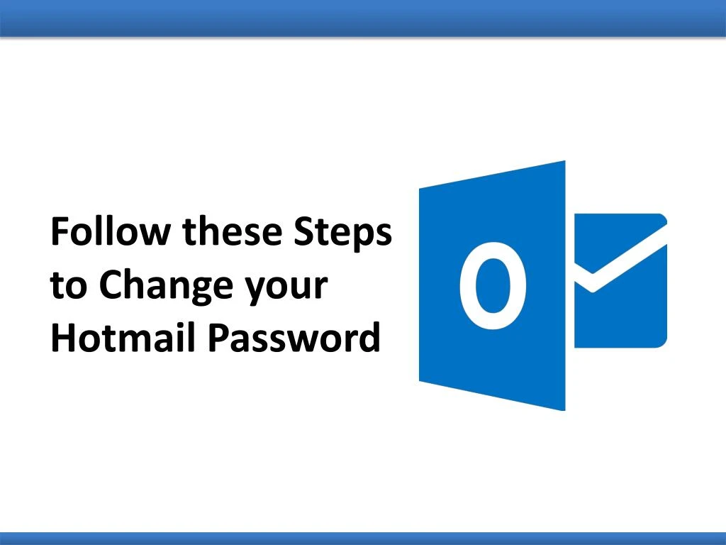 follow these steps to change your hotmail password