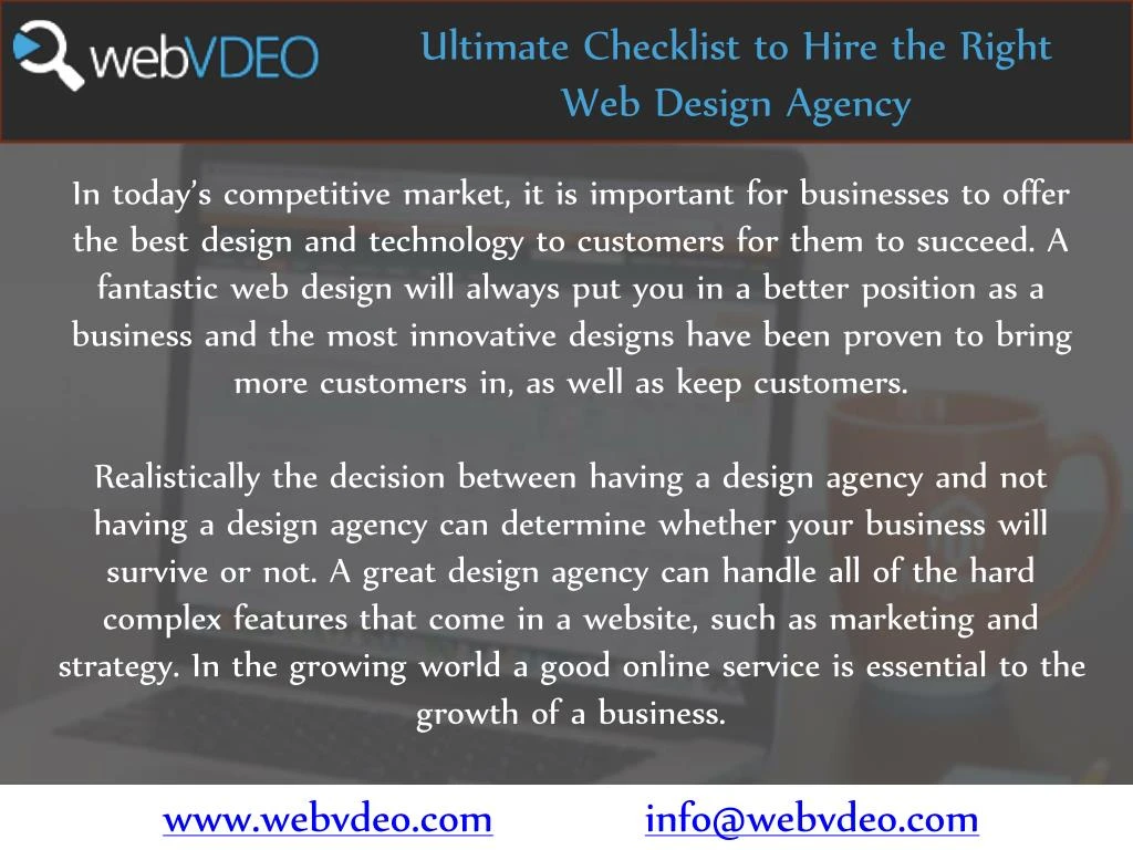 u ltimate checklist to hire the right web design