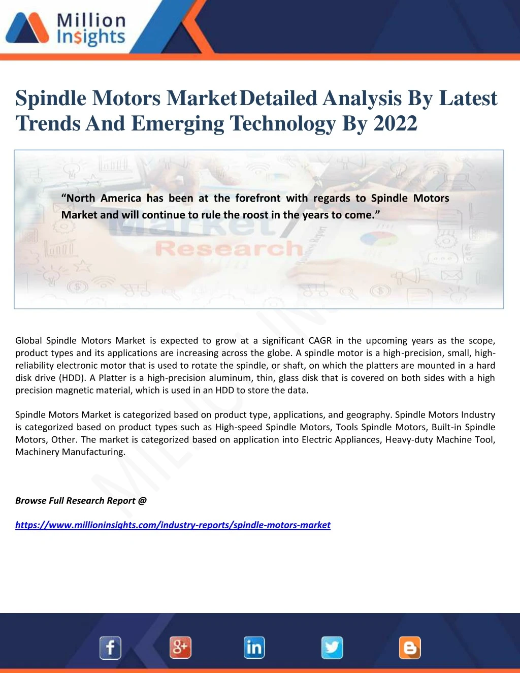 spindle motors market detailed analysis by latest