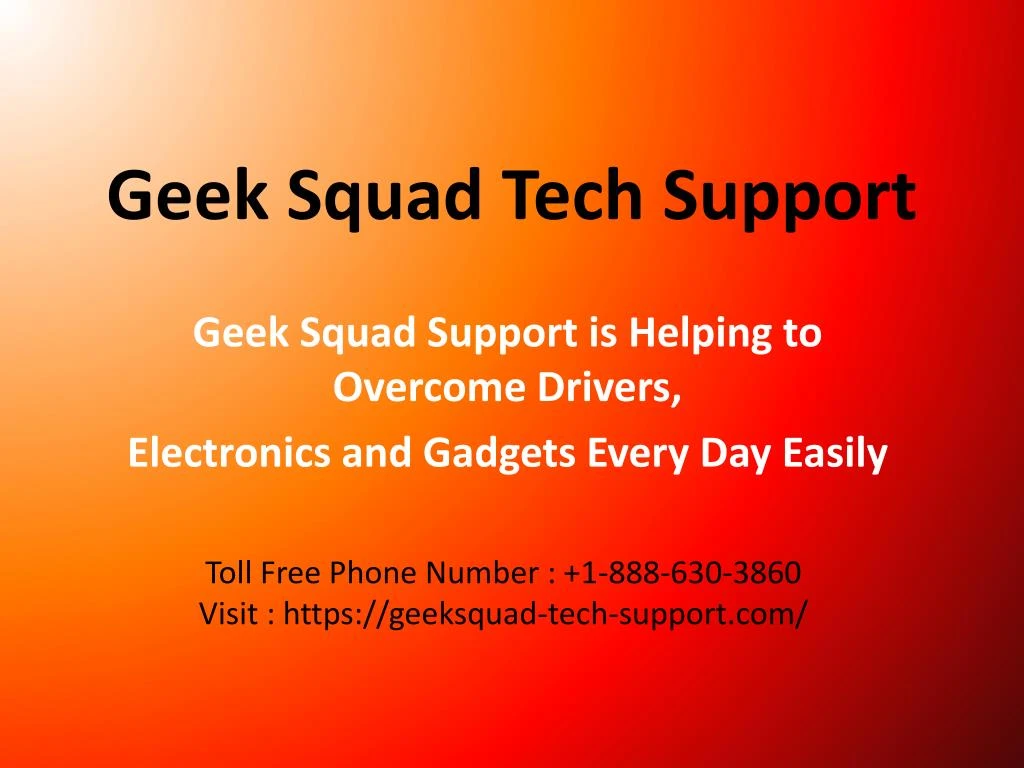 geek squad tech support