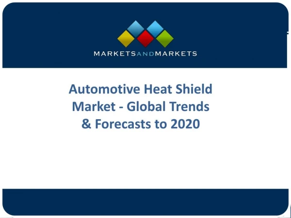 Automotive Heat Shield Market - Opportunities in Future with Different Segments