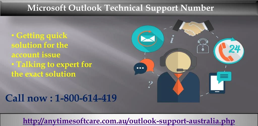 microsoft outlook technical support number