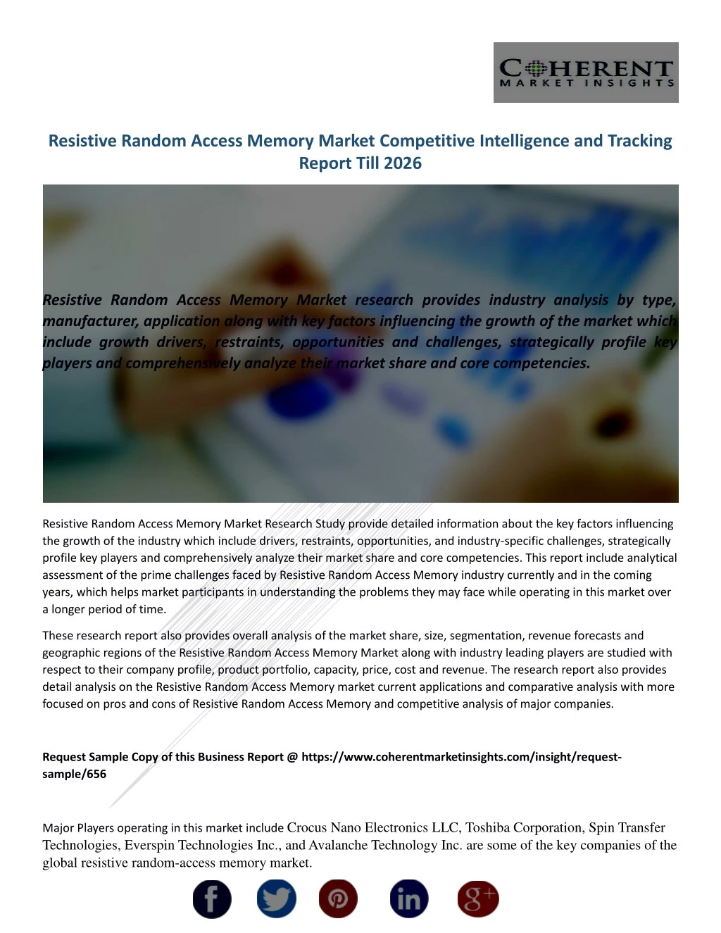 resistive random access memory market competitive