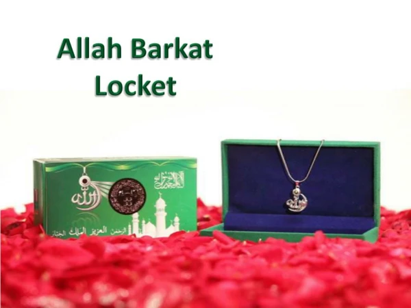 Buy Allah Barkat Locket its change your luck.