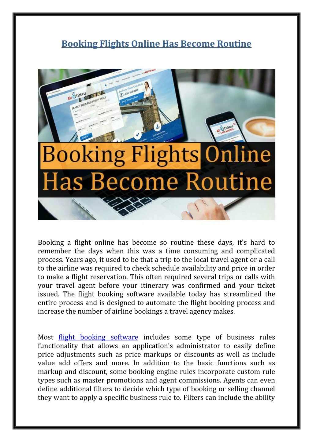 booking flights online has become routine