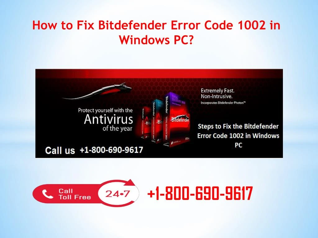 how to fix bitdefender error code 1002 in windows
