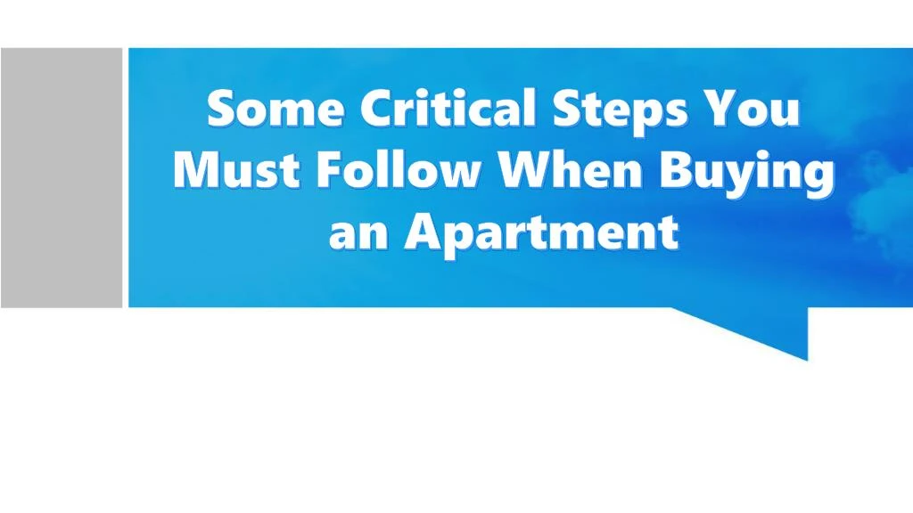 some critical steps you must follow when buying
