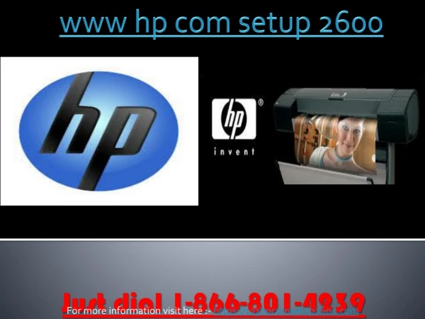 WWW hp com setup 2600