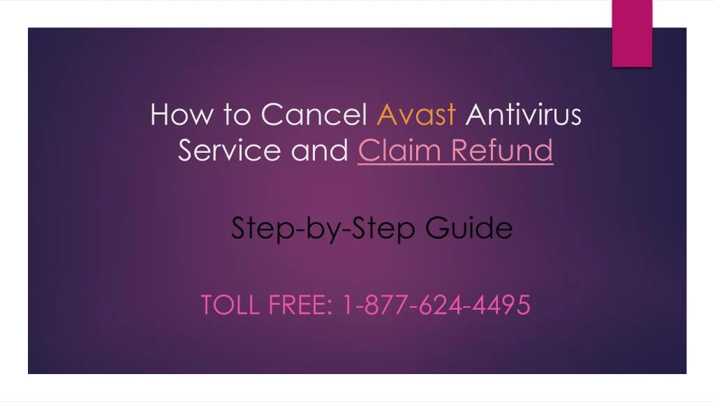 how to cancel avast antivirus service and claim refund