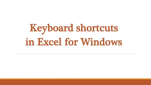 Keyboard shortcut keys for windows microsoft office