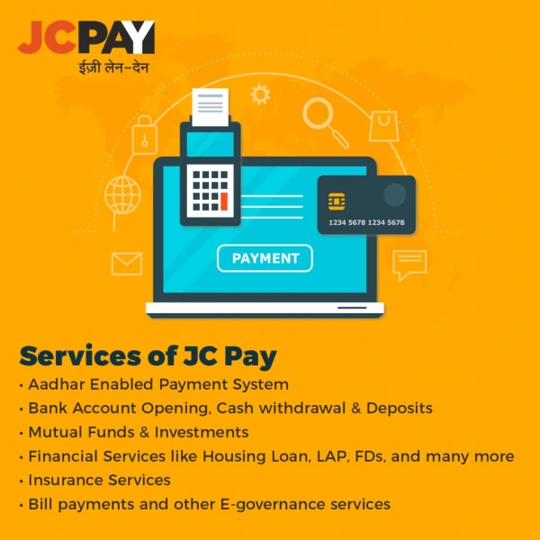 JC Pay - à¤ˆà¥›à¥€ à¤²à¥‡à¤¨-à¤¦à¥‡à¤¨ | AEPS Domestic Money Transfer